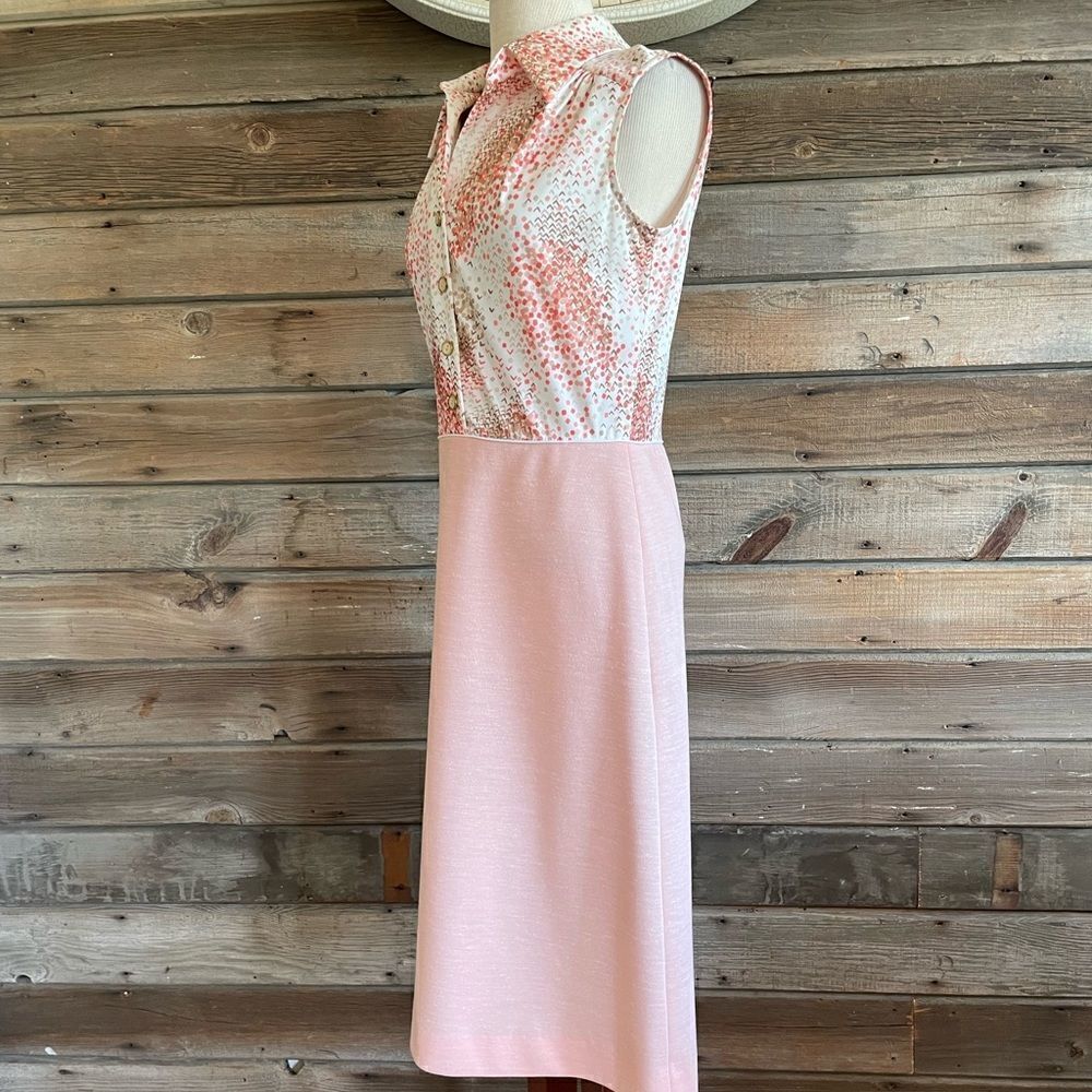 Vintage 60s/70s Julie Miller Dress Jacket and Sleeveless Dress Size 12/13 - Picture 13 of 16